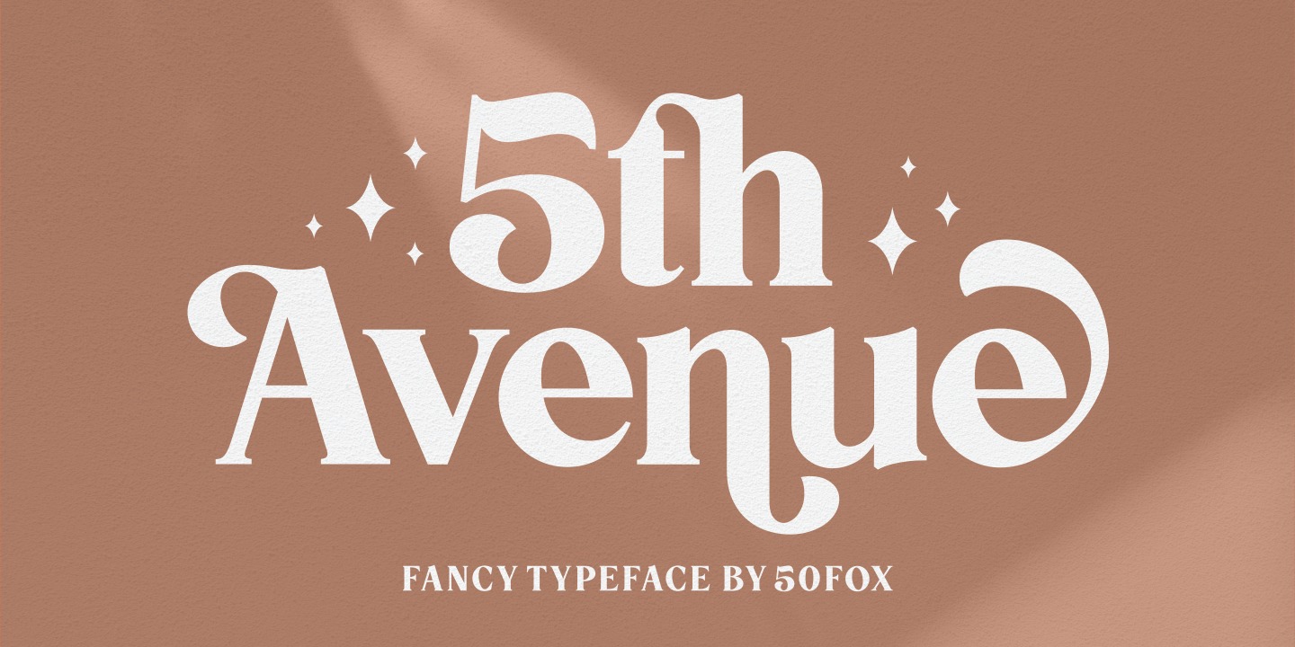 5th Avenue Font preview